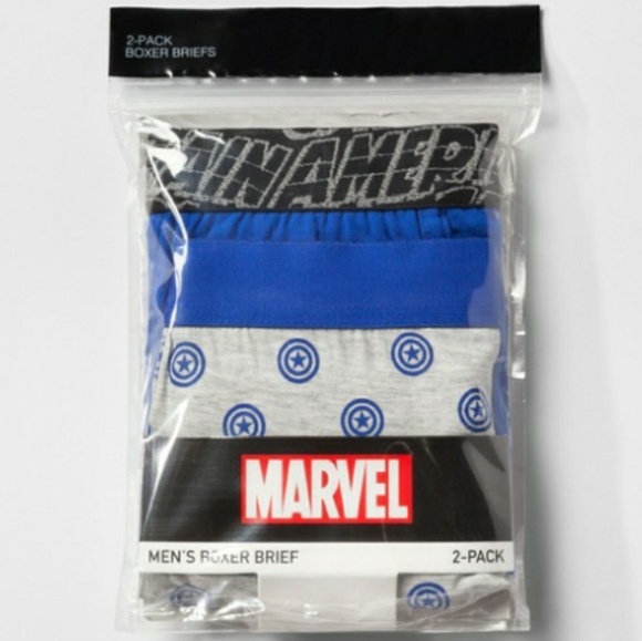 Mens Capitan America Boxer Brief - Picture 2 of 2